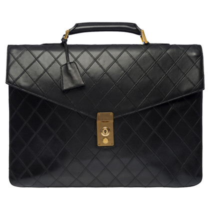 Chanel Porte-Documents Leather in Black