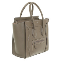 Céline Luggage Micro Leer in Taupe