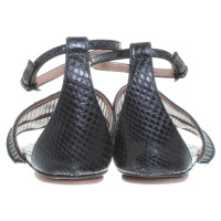Alaïa Reptile leather sandals