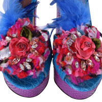 Dolce & Gabbana Sandaletten mit Brosche  
