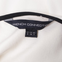 French Connection Kleid in Weiß/Dunkelblau