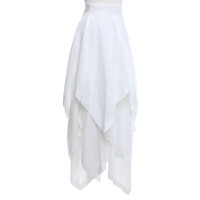 Moschino Tiered skirt in white