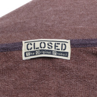 Closed Sweatjurk in bruin