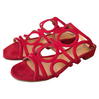 Baldinini Sandals Suede in Red