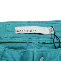 Karen Millen Jeans in Cotone in Turchese