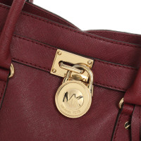 Michael Kors Handtasche aus Leder in Bordeaux