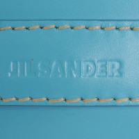 Jil Sander clutch in turquoise