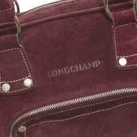 Longchamp Handtasche aus Wildleder in Violett