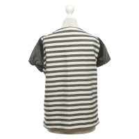 Maje top with a striped pattern