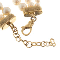 Christian Dior Collana di perle in bianco crema