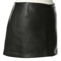 Zimmermann Leather skirt in black 