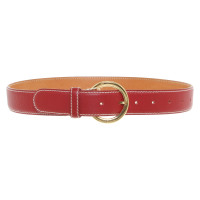 Loro Piana Leather belt in red