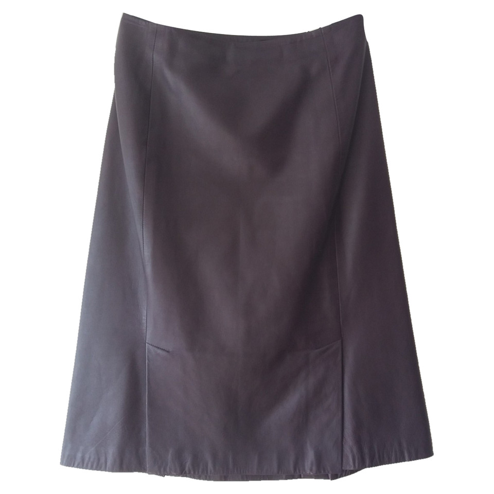 Prada Skirt Leather in Violet