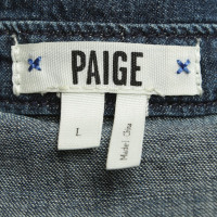 Paige Jeans camicia di jeans in blu scuro