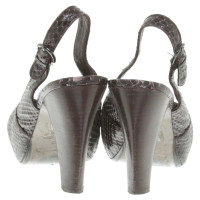 Ash Sandals made of snakeskin