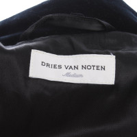 Dries Van Noten Jacket/Coat Cotton in Blue