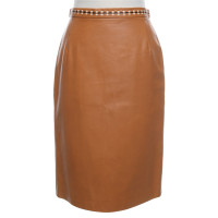 Escada Leather skirt in cognac