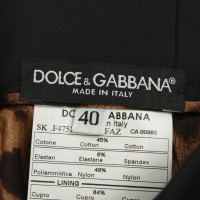 Dolce & Gabbana Eleganter Rock in Dunkelblau