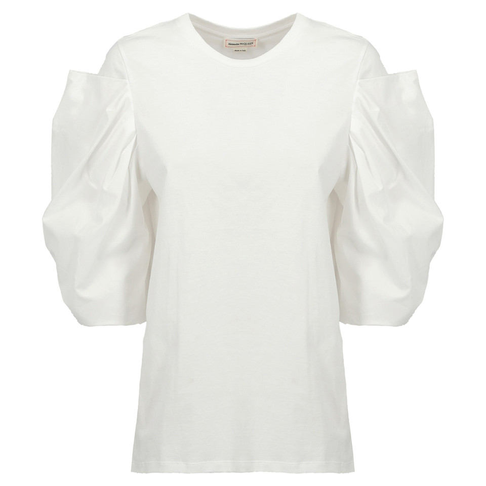 Alexander McQueen Capispalla in Cotone in Bianco