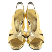 Balenciaga Sandales aux couleurs d'or