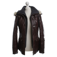 Bogner Winter leather jacket with hood