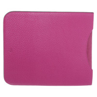 Mulberry iPad Case aus Leder in Fuchsia