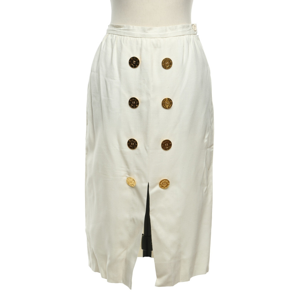 Givenchy skirt with gold buttons