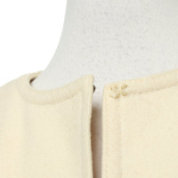 Valentino Garavani Jacke/Mantel aus Wolle in Creme