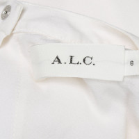 A.L.C. Vestito in Seta in Bianco
