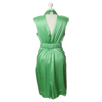 Versace Silk dress in bright green