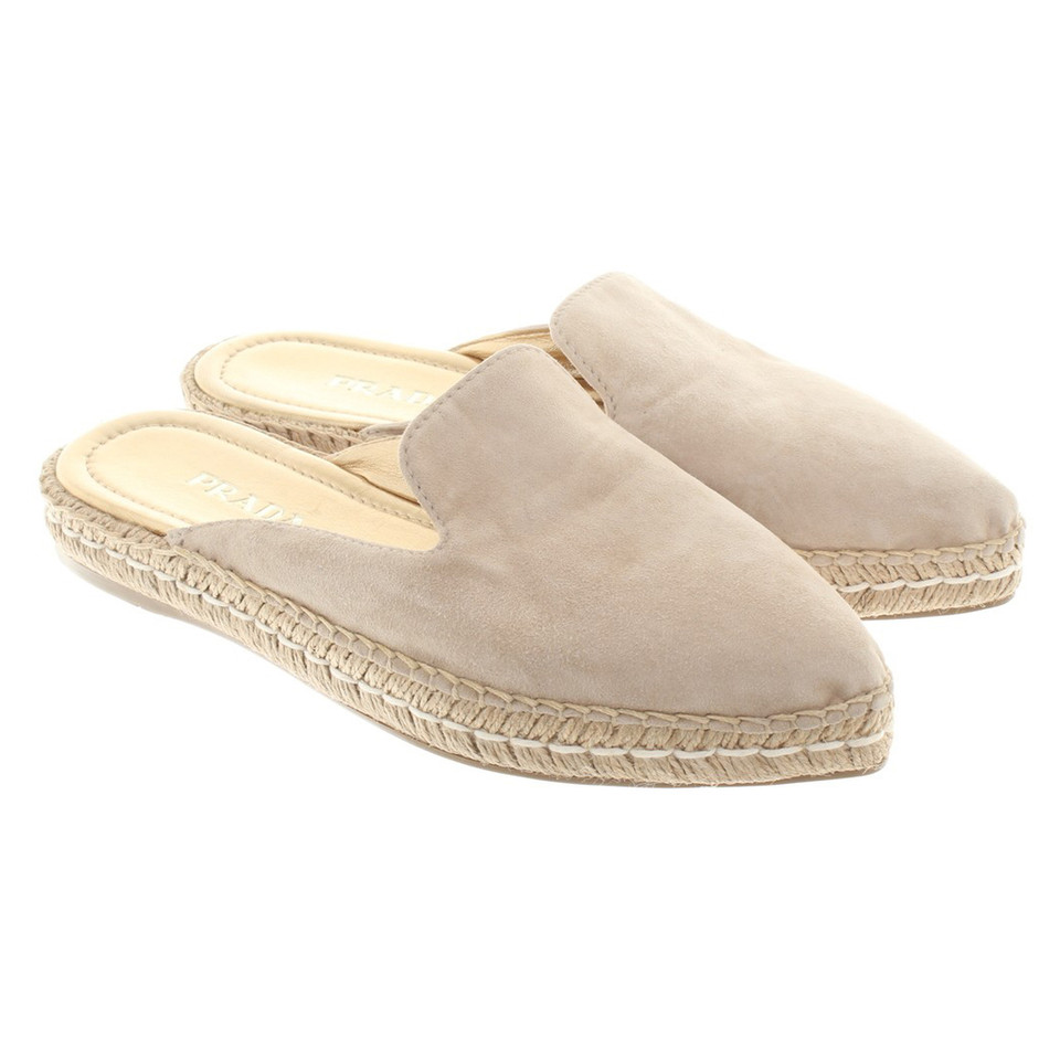 Prada Slipper in Beige