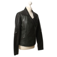 Gestuz Leather jacket with biker elements