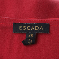 Escada Zijden blouse in rood