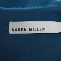 Karen Millen Vestito in Seta in Petrolio