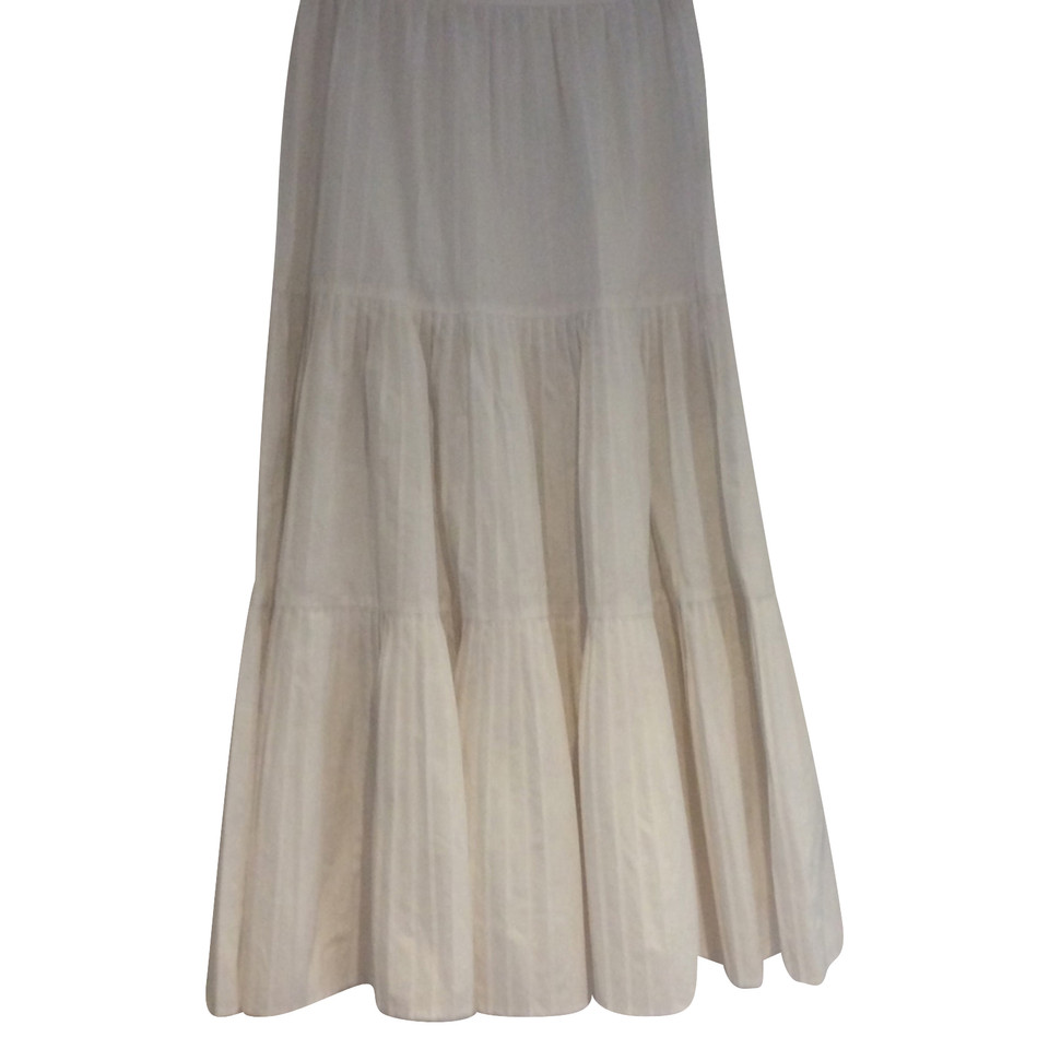 Max Mara White pleated skirt