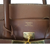 Hermès Birkin Bag 35 in Pelle in Marrone