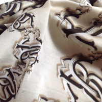 Roberto Cavalli Echarpe/Foulard en Soie en Beige