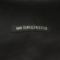 Ann Demeulemeester Umhängetasche aus Leder in Schwarz