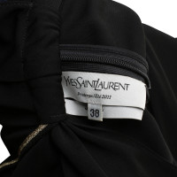 Yves Saint Laurent Kleid in Schwarz/Goldfarben