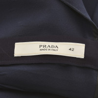 Prada Silk top in dark blue