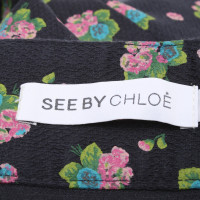 See By Chloé rok in donkerblauw / multicolor
