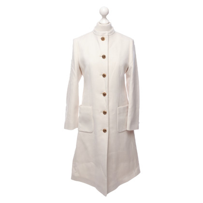 Gucci Jacke/Mantel aus Wolle in Creme