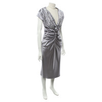 Christian Dior Silk dress in silver gray