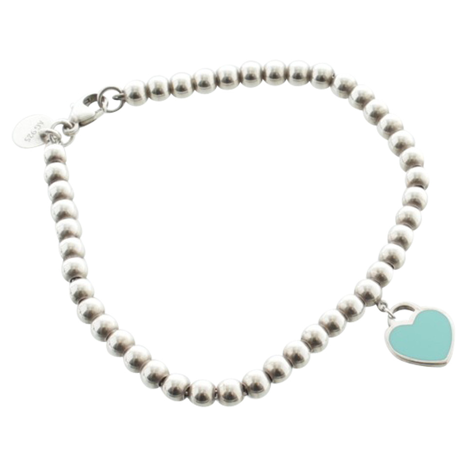 Tiffany & Co. Ball bracelet with heart pendant