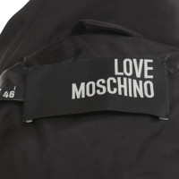 Moschino Love Gesteppter Mantel in Schwarz