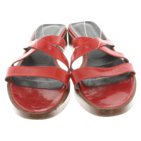 Strenesse Blue Sandalen aus Leder in Rot