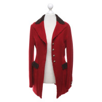Alberta Ferretti Veste / manteau en laine rouge