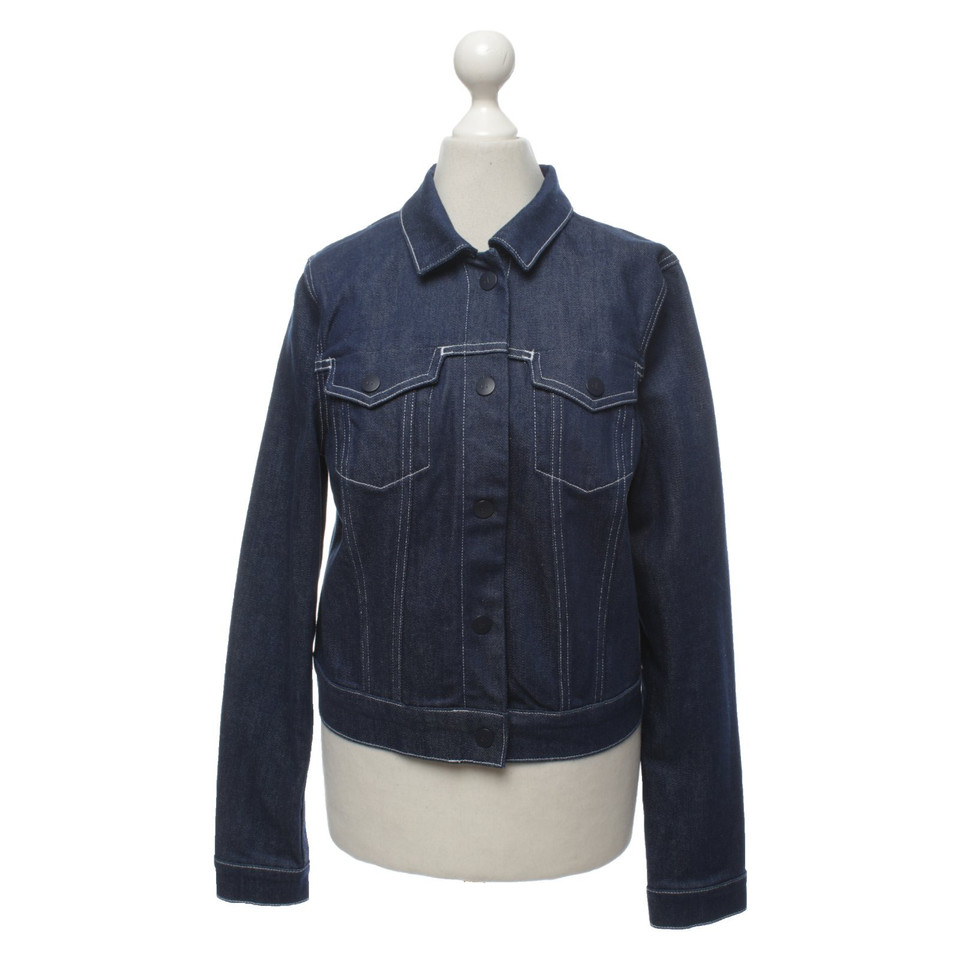 Calvin Klein Jacket/Coat Cotton in Blue