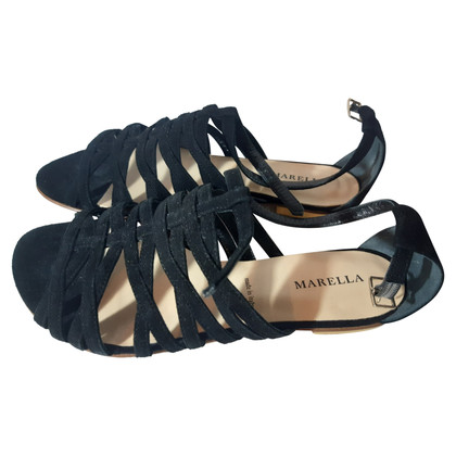 Marella Sandalen aus Leder in Schwarz