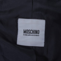 Moschino Long coat in navy blue